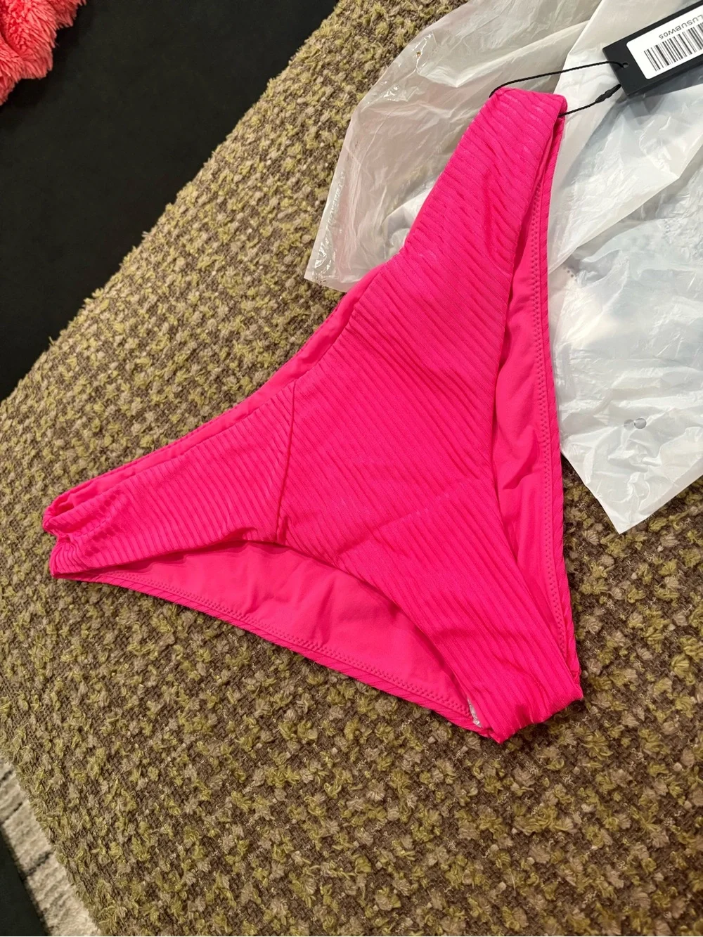 Vetchy LAGUNA BIKINI SHINY RIBBED MAGENTA Bottoms